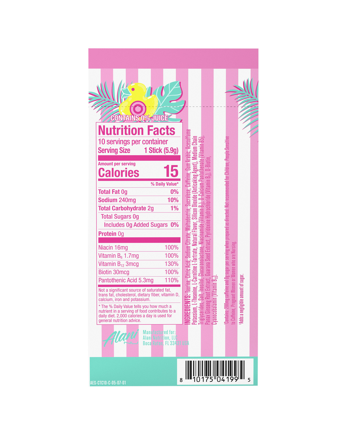 Alani Nu Energy Sticks - Cotton Candy E8 - image 3