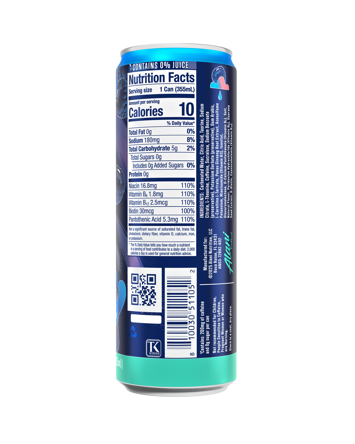 Alani Nu Energy Drink - Breezeberry C6 - image 3