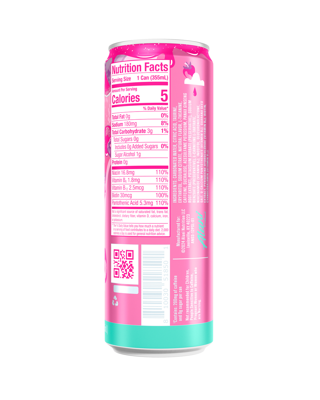 Alani Nu Energy Drink - Pink Slush P0 - image 3