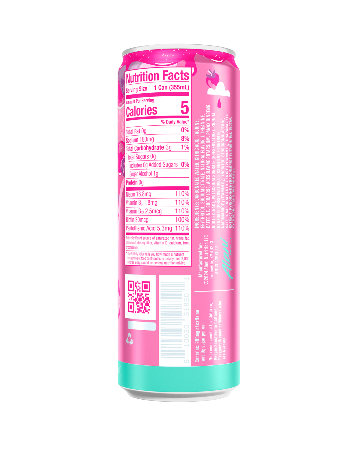 Alani Nu Energy Drink - Pink Slush P0 - image 3
