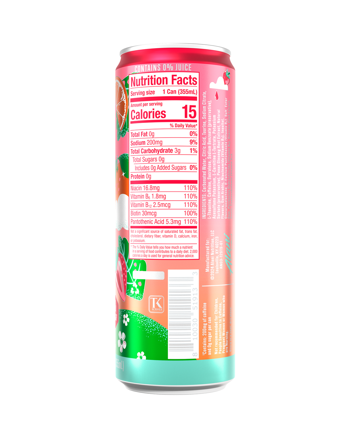Alani Nu Energy Drink - Strawberry Sunrise I9 - image 3