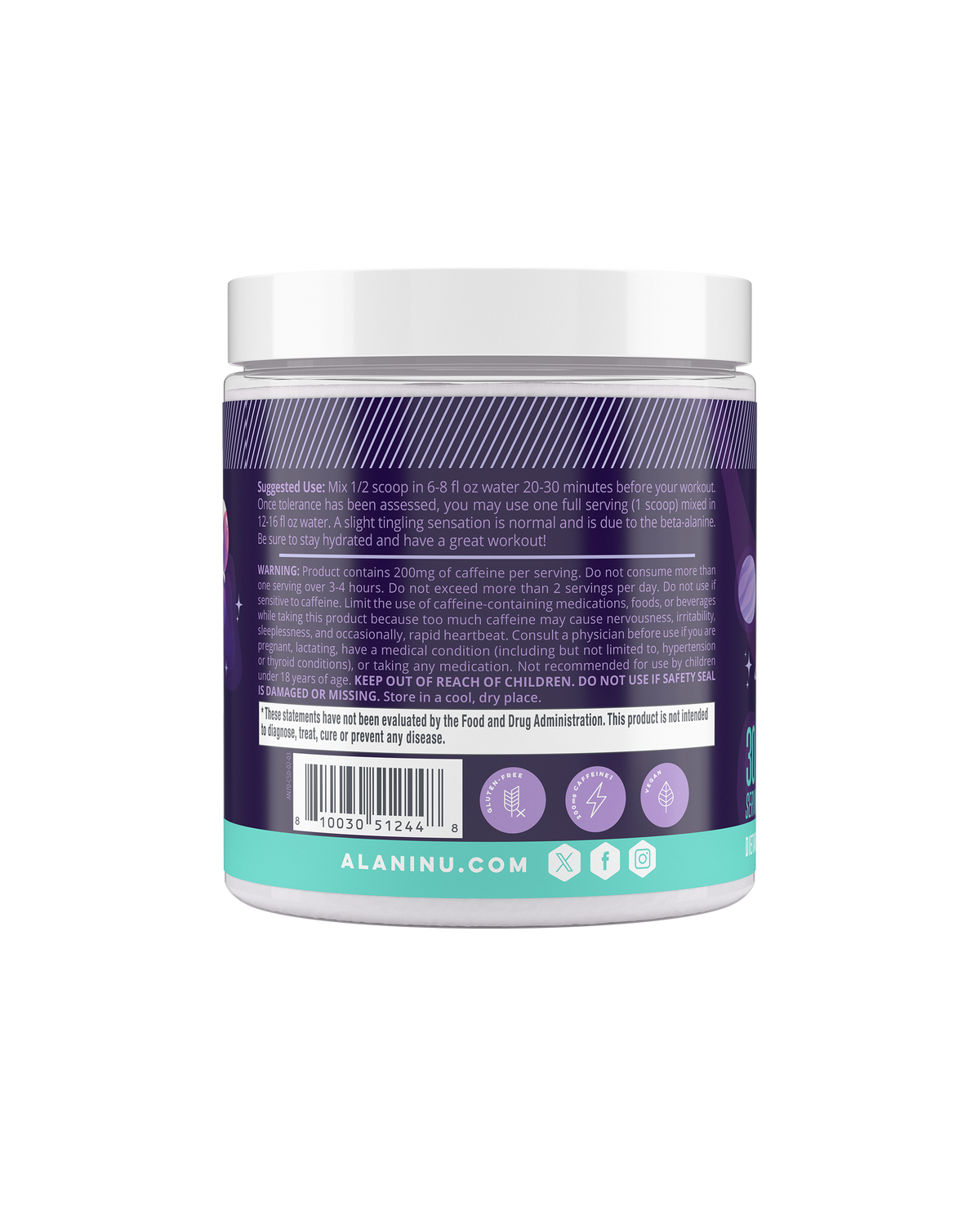 Alani Nu Pre-Workout - Cosmic Stardust T8 - image 3