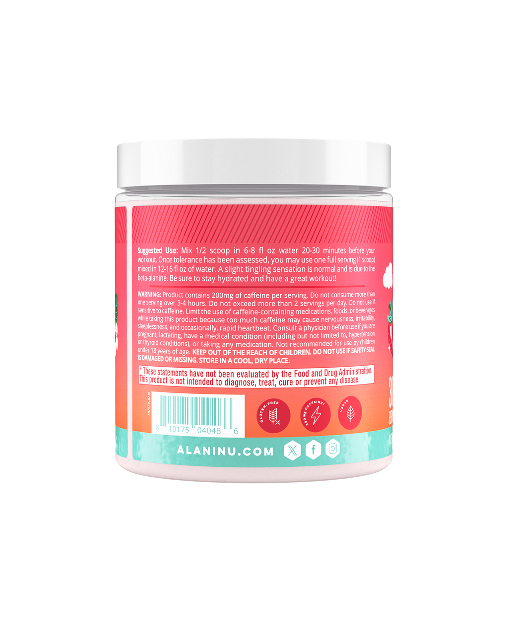 Alani Nu Pre-Workout - Strawberry Sunrise D5 - image 3