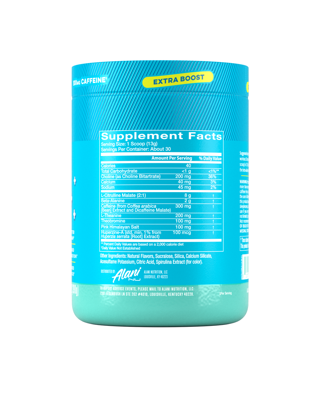 Alani Nu Pre-Workout+ - Blue Slush O0 - image 2