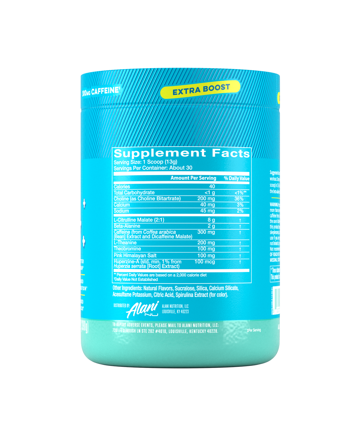 Alani Nu Pre-Workout+ - Blue Slush O0 - image 2