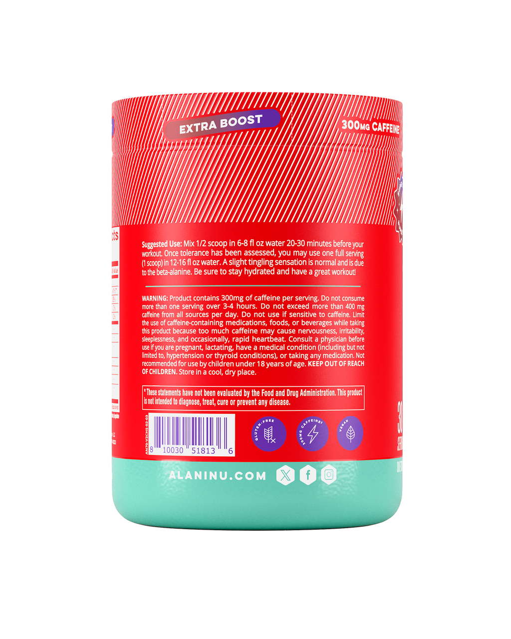 Alani Nu Pre-Workout+ - Cherry Slush D5 - image 3