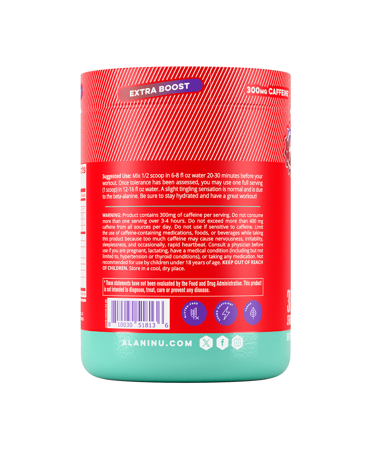 Alani Nu Pre-Workout+ - Cherry Slush D5 - image 3