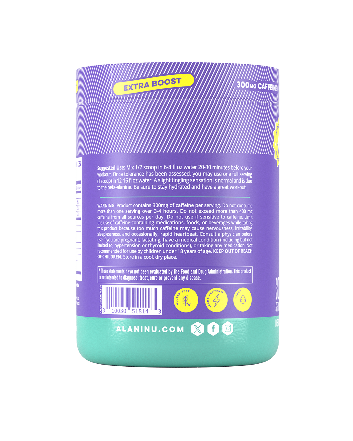 Alani Nu Pre-Workout+ - Frozen Lemonade P3 - image 3