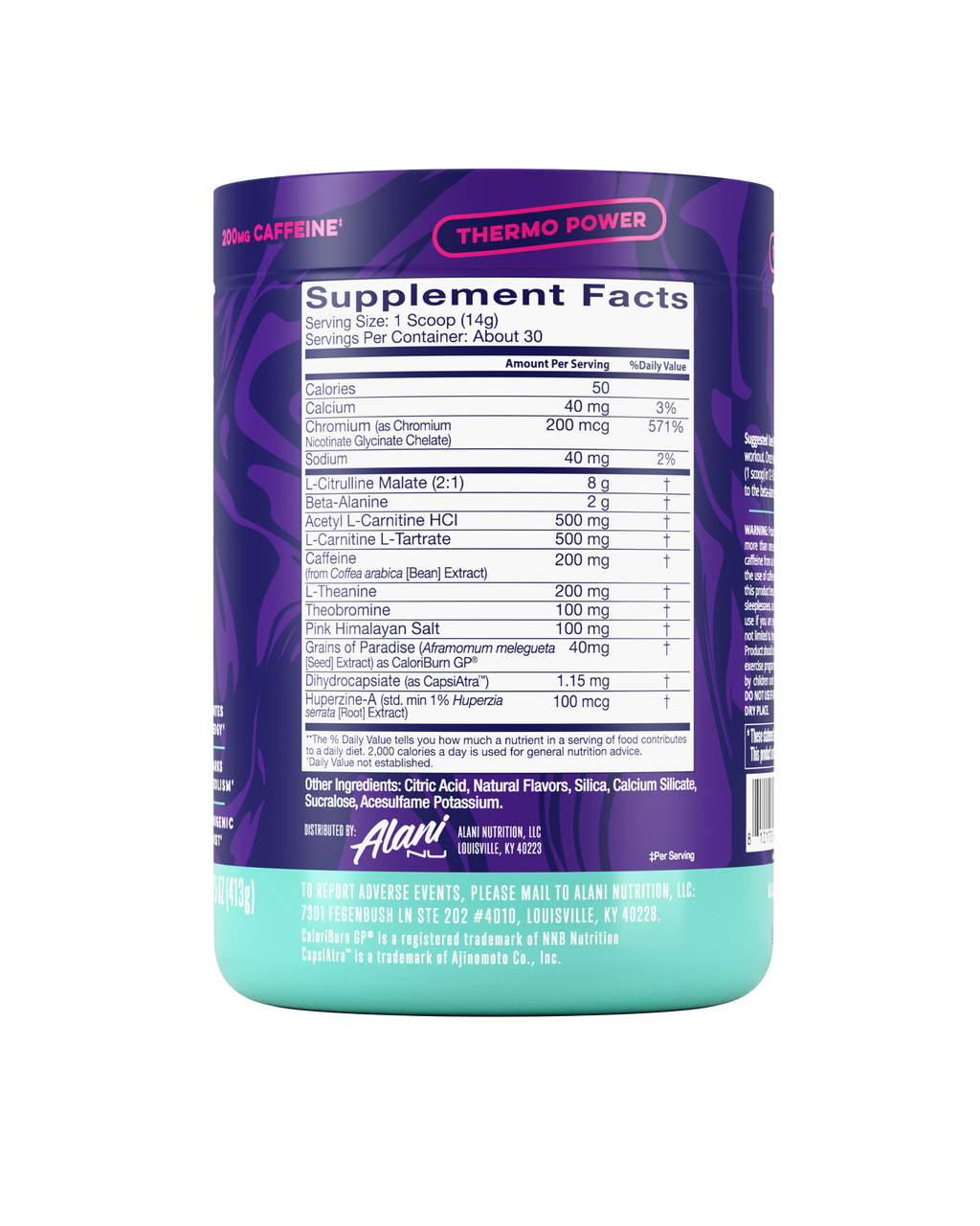 Alani Nu Pre-Workout+ Burn - Melonberry Blast E1 - image 2