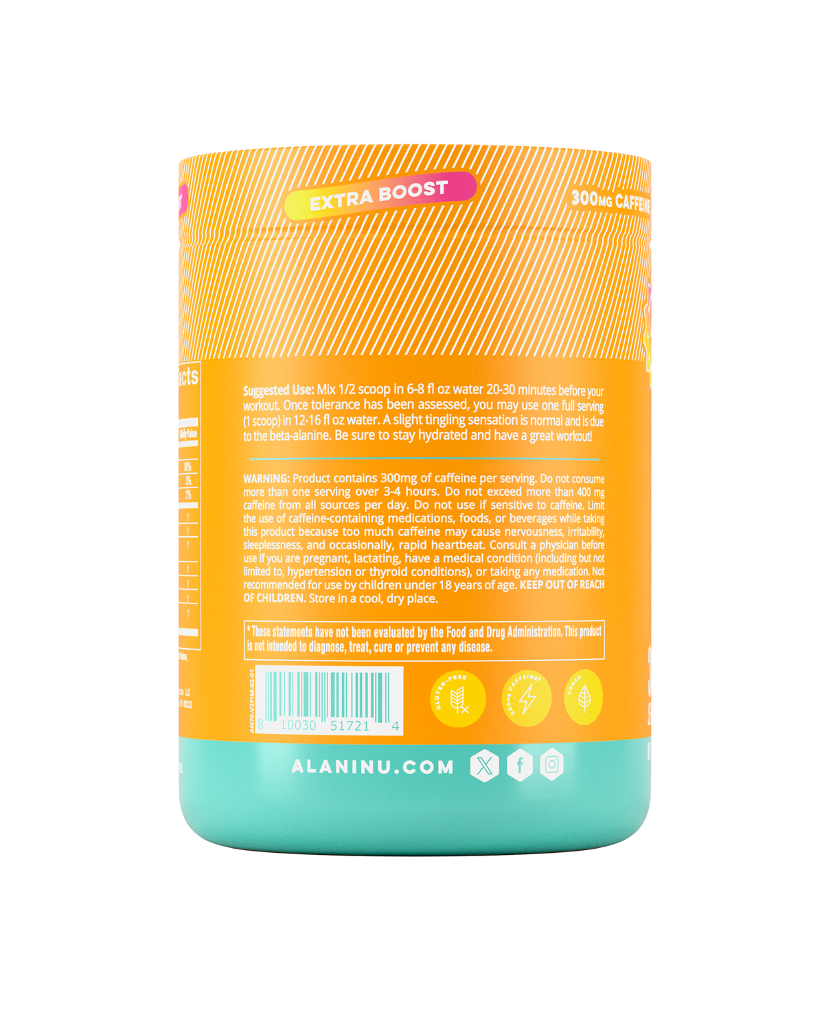 Alani Nu Pre-Workout+ - Paradise Swirl C2 - image 3