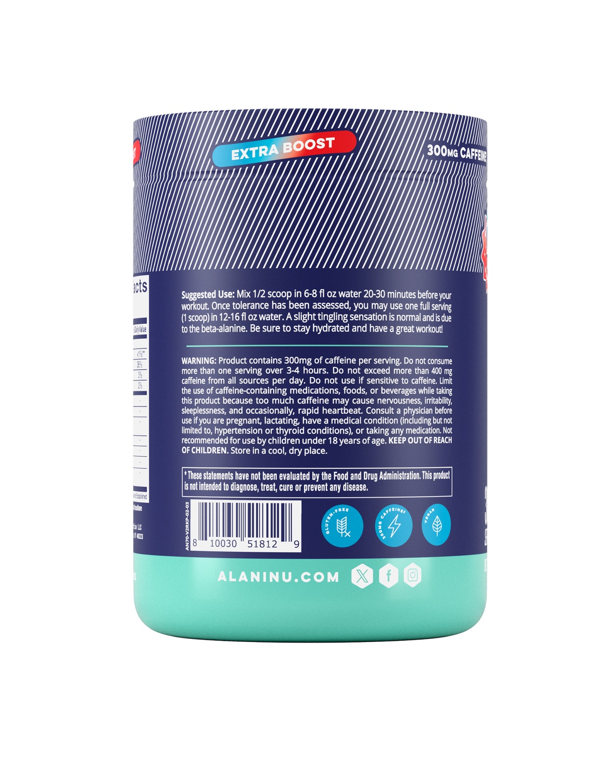Alani Nu Pre-Workout+ - Rocket Pop N6 - image 3