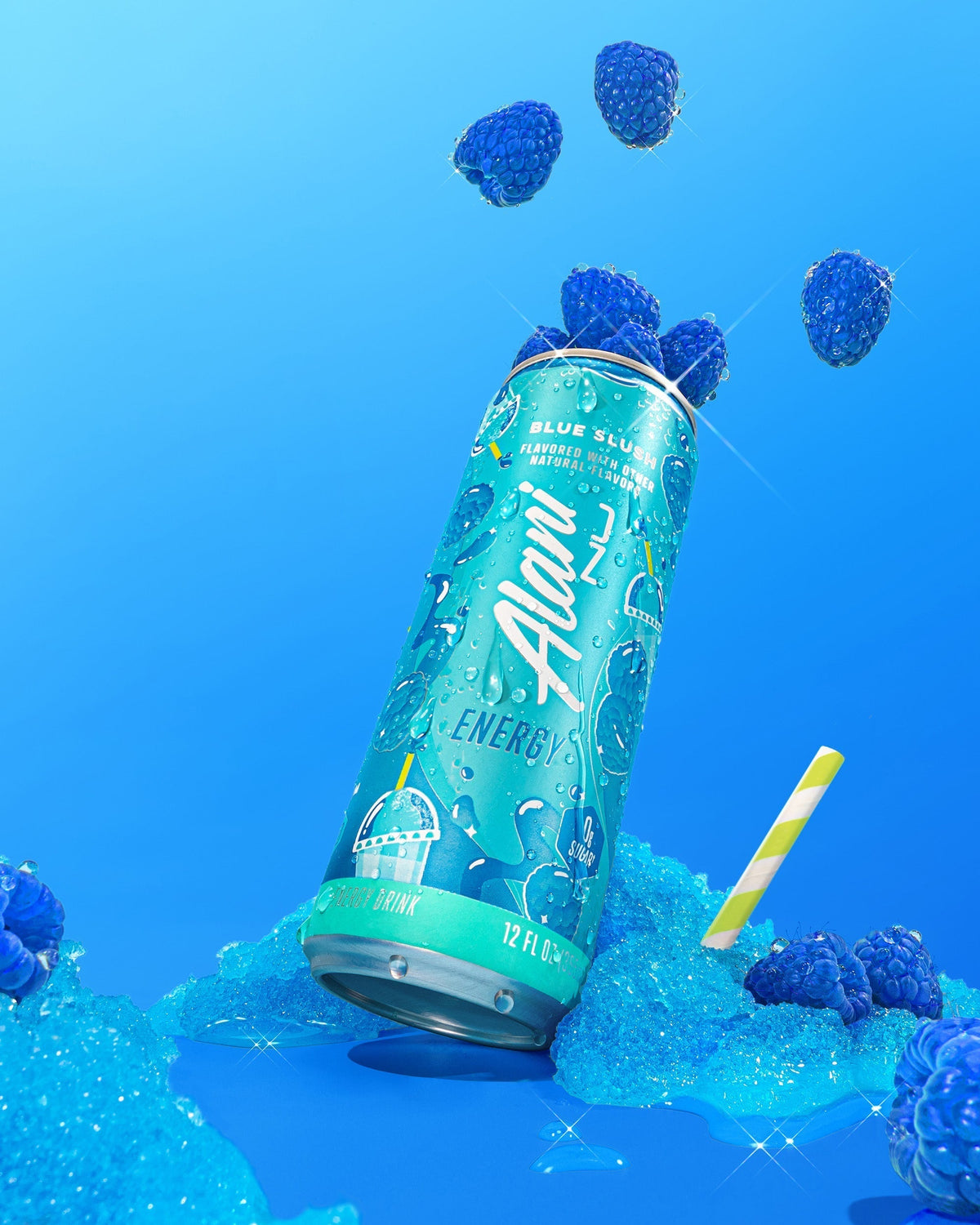 Alani Nu Energy Drink & Pre-Workout+ - Blue Slush Z9 - image 4
