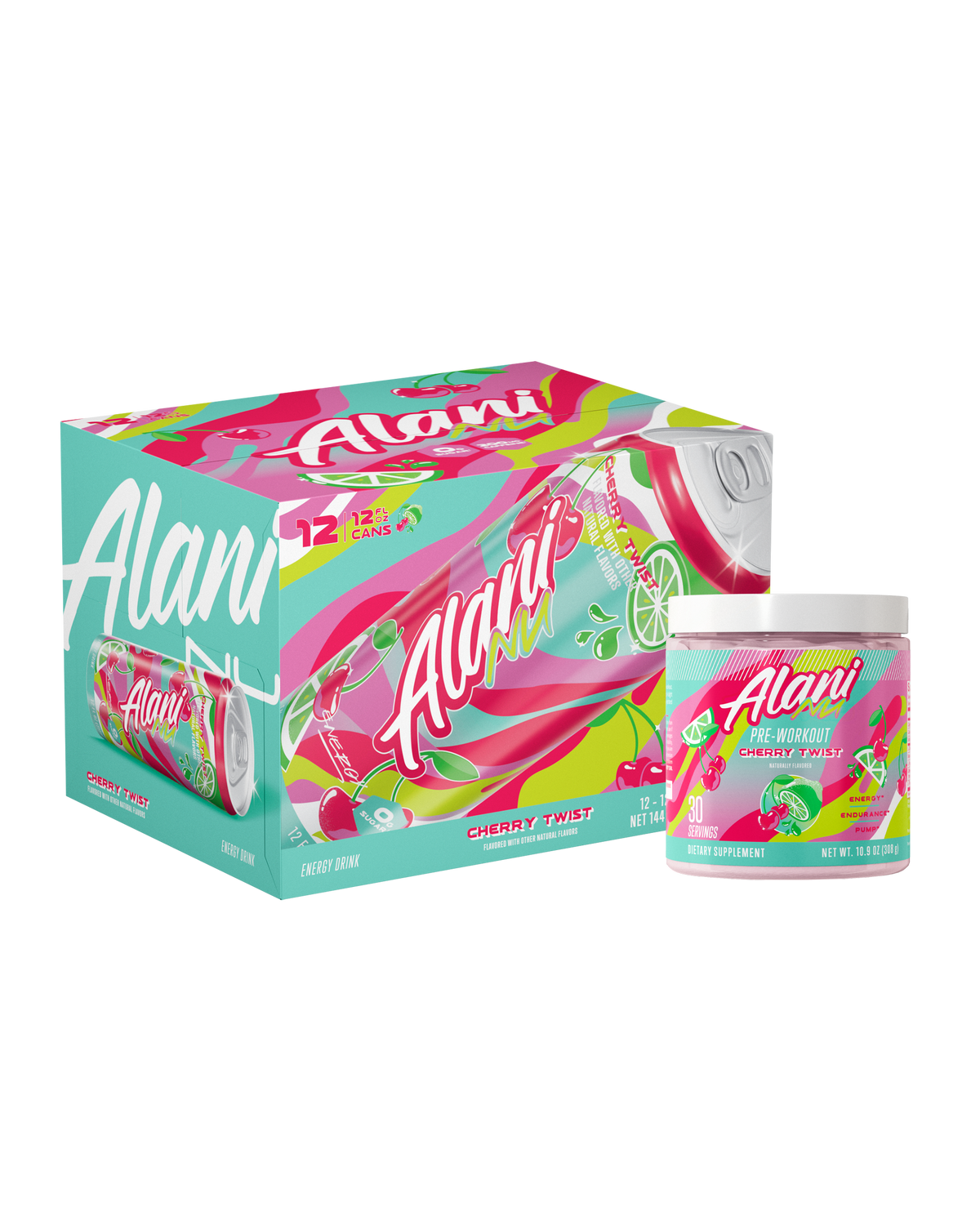Alani Nu Energy Drink & Pre-Workout - Cherry Twist O4 - image 1