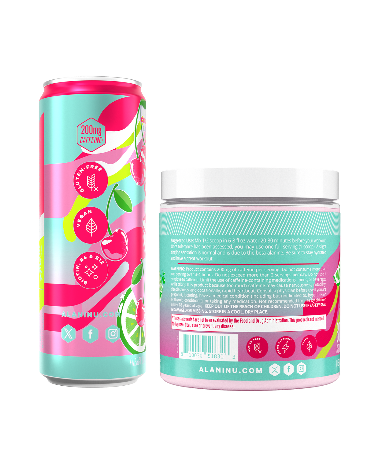 Alani Nu Energy Drink & Pre-Workout - Cherry Twist O4 - image 2