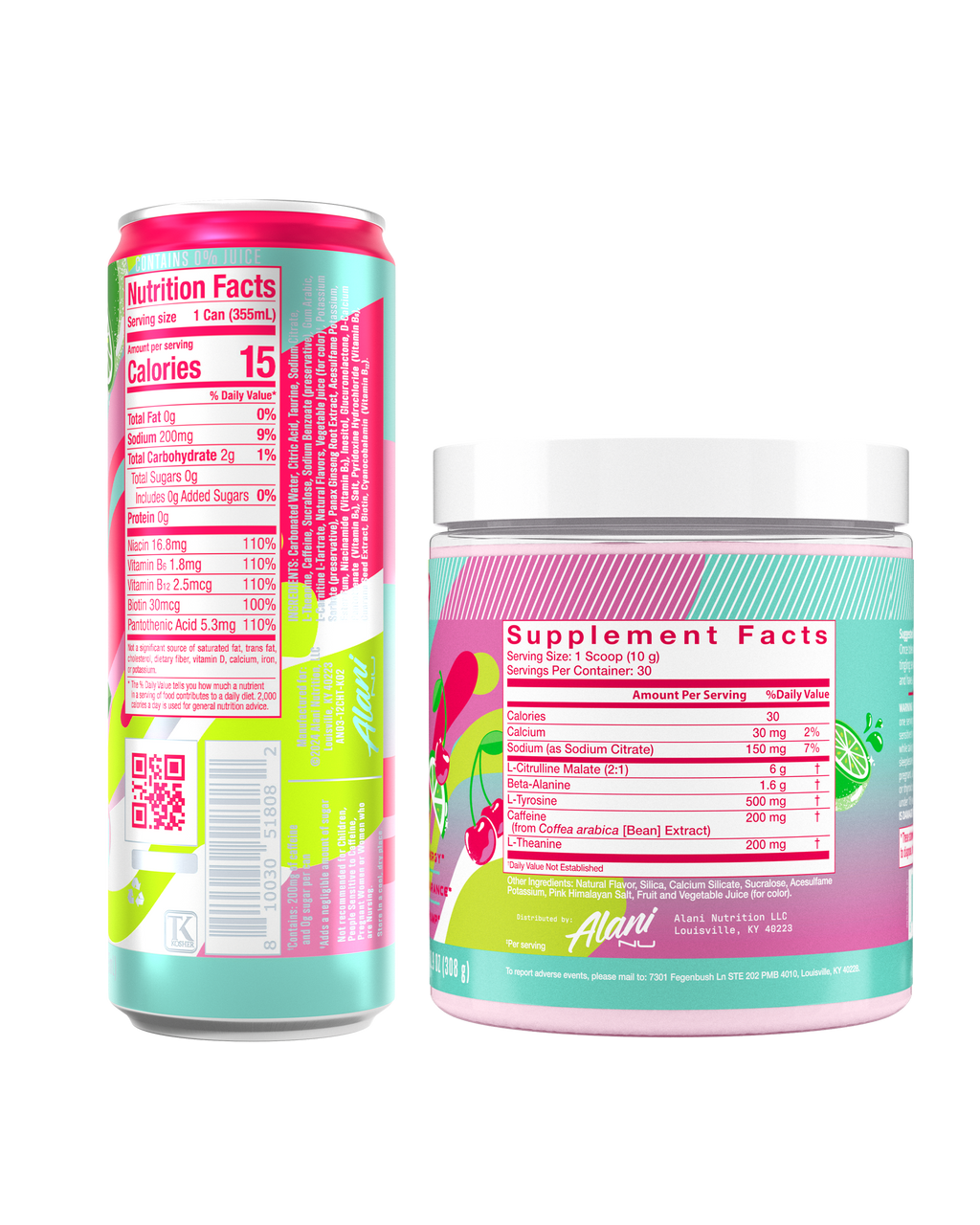 Alani Nu Energy Drink & Pre-Workout - Cherry Twist O4 - image 3