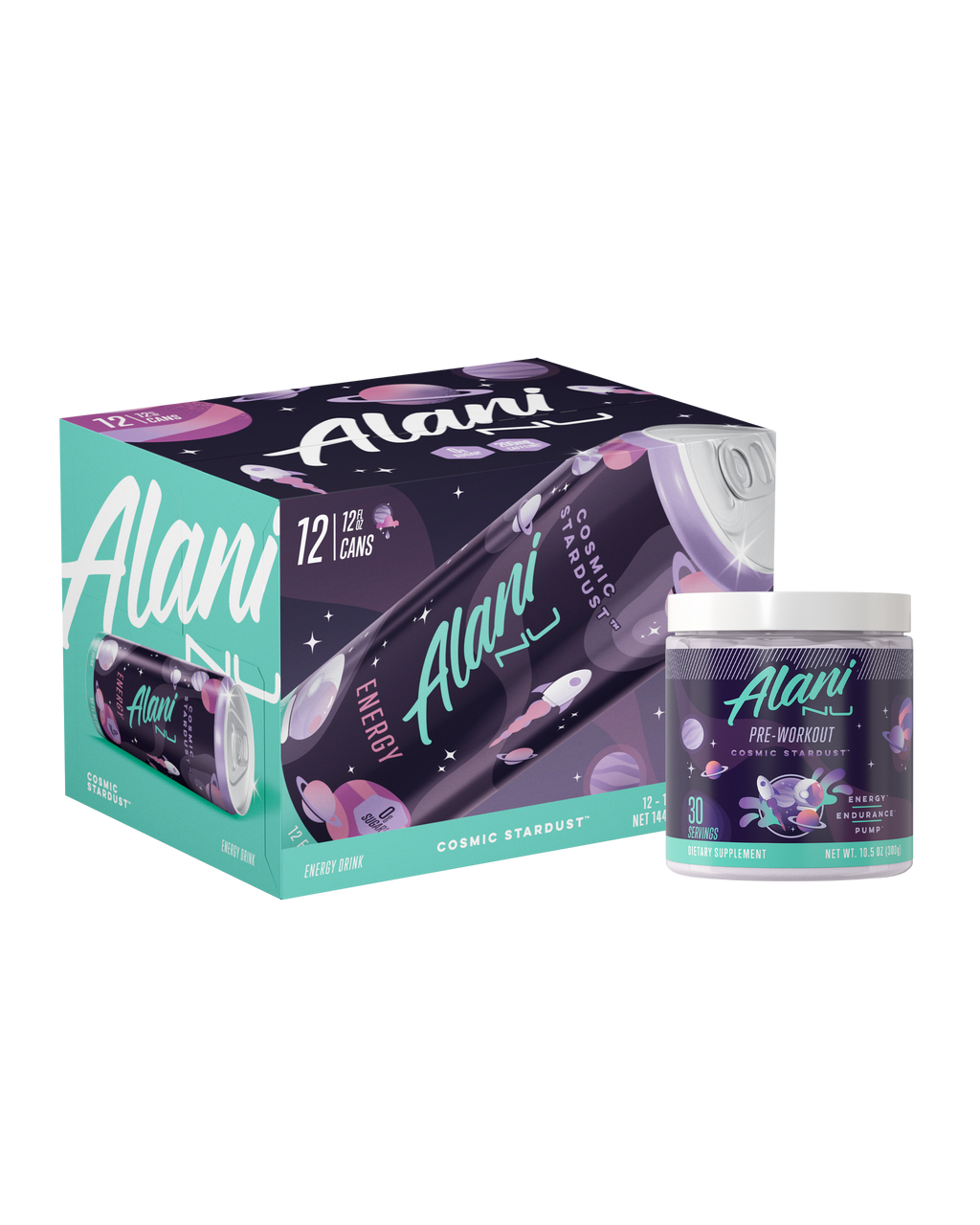 Alani Nu Energy Drink & Pre-Workout - Cosmic Stardust J1 - image 1