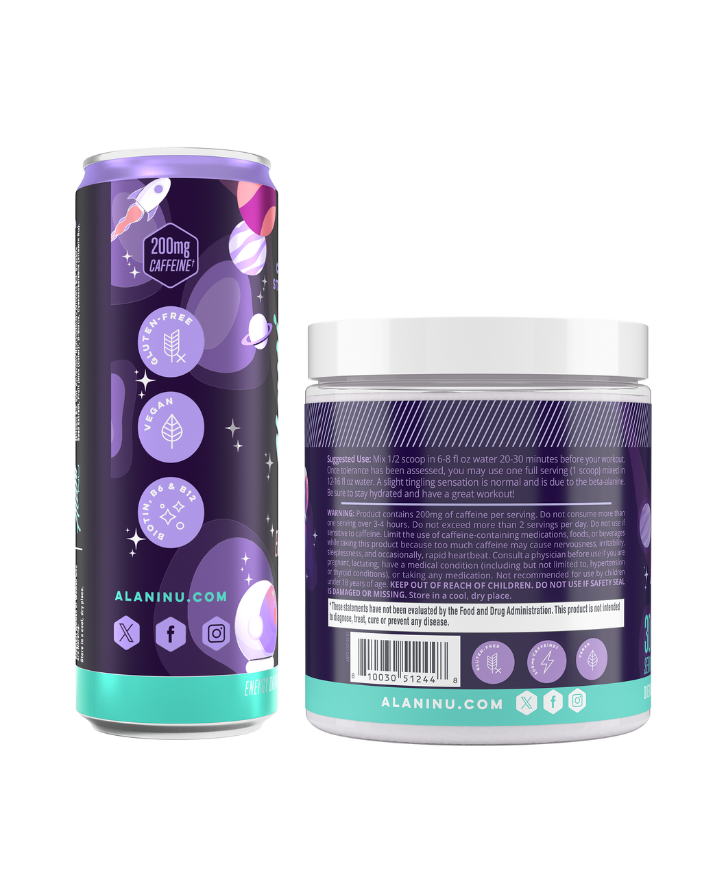 Alani Nu Energy Drink & Pre-Workout - Cosmic Stardust J1 - image 3