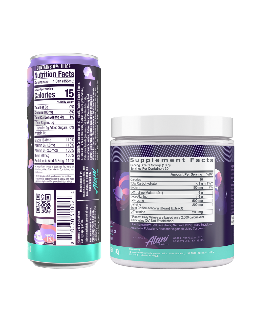 Alani Nu Energy Drink & Pre-Workout - Cosmic Stardust J1 - image 2