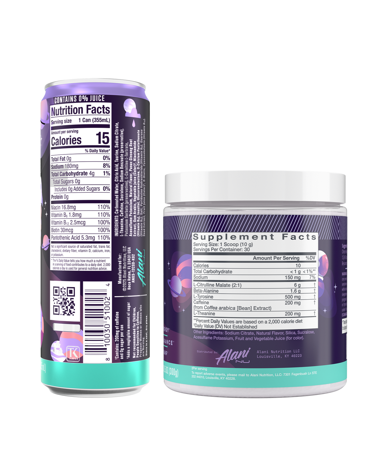 Alani Nu Energy Drink & Pre-Workout - Cosmic Stardust J1 - image 2