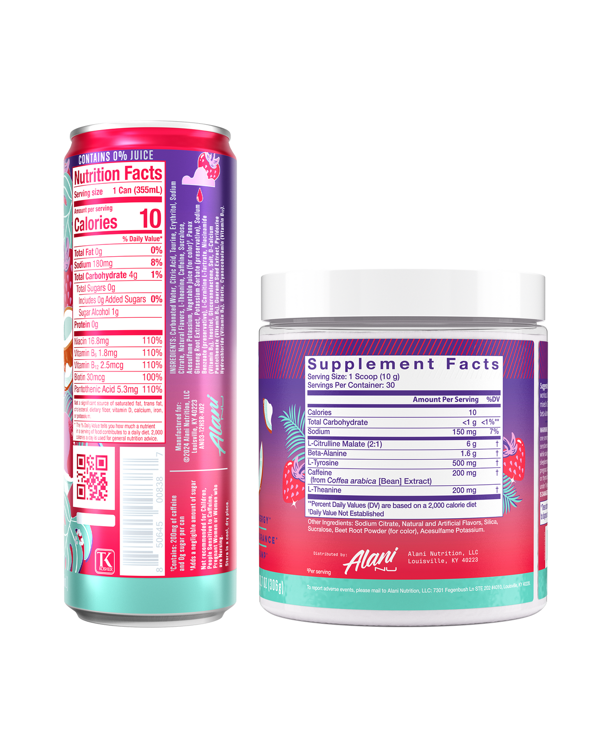 Alani Nu Energy Drink & Pre-Workout - Hawaiian Shaved Ice W7 - image 3