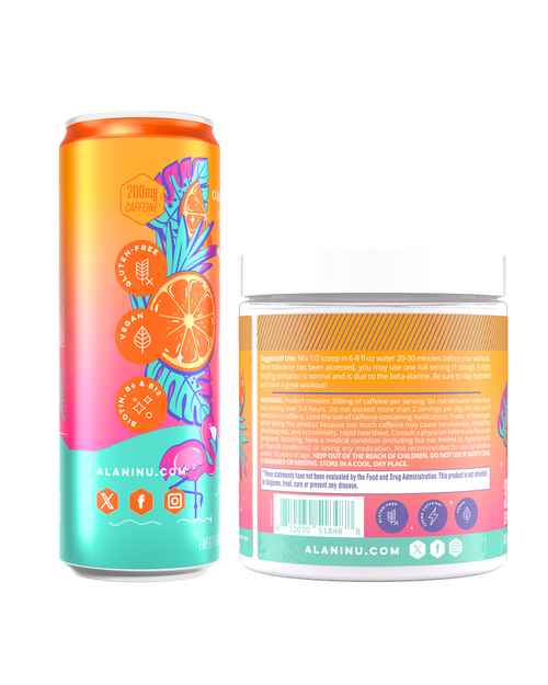 Alani Nu Energy Drink & Pre-Workout - Orange Kiss A4 - image 2
