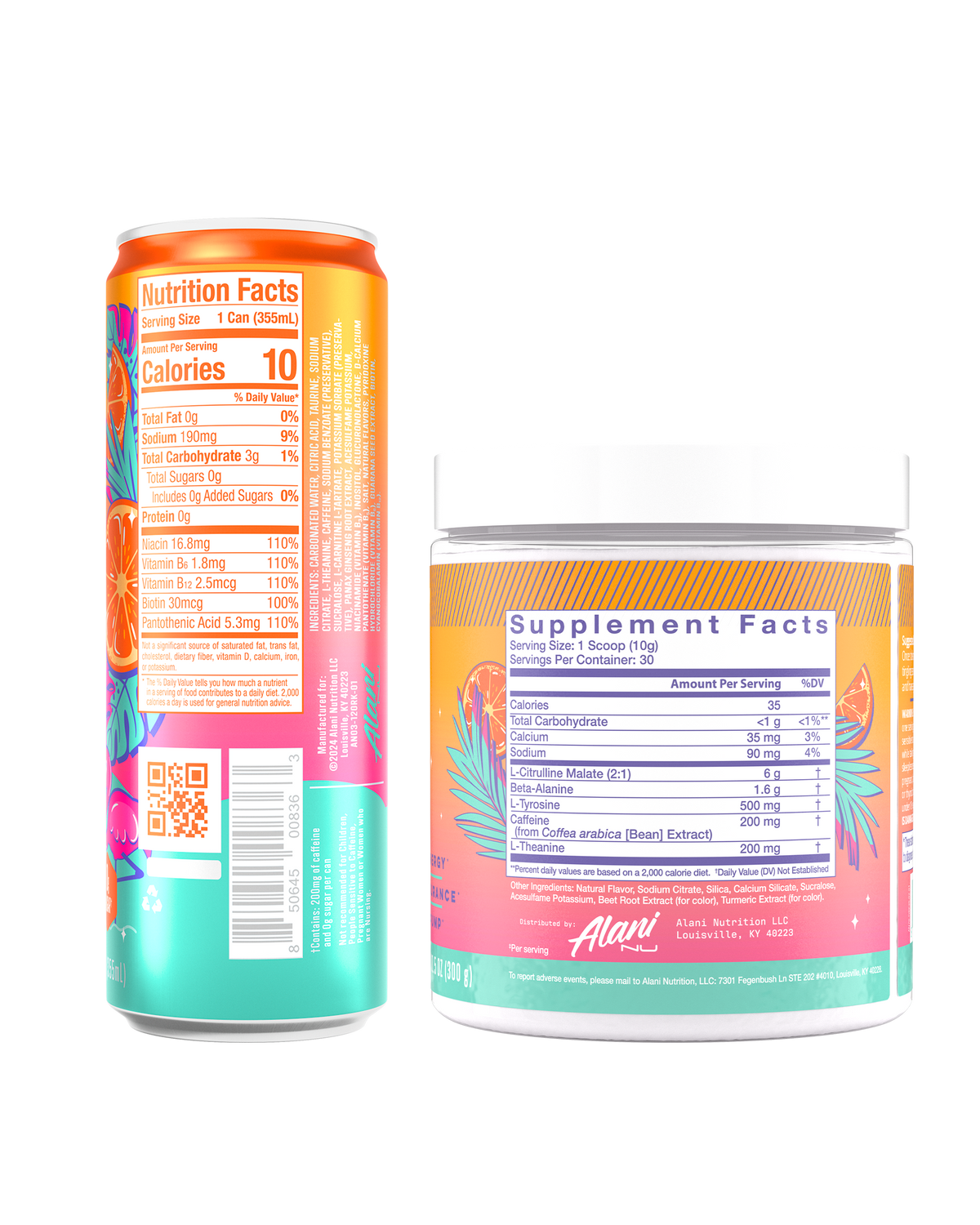 Alani Nu Energy Drink & Pre-Workout - Orange Kiss P3 - image 3