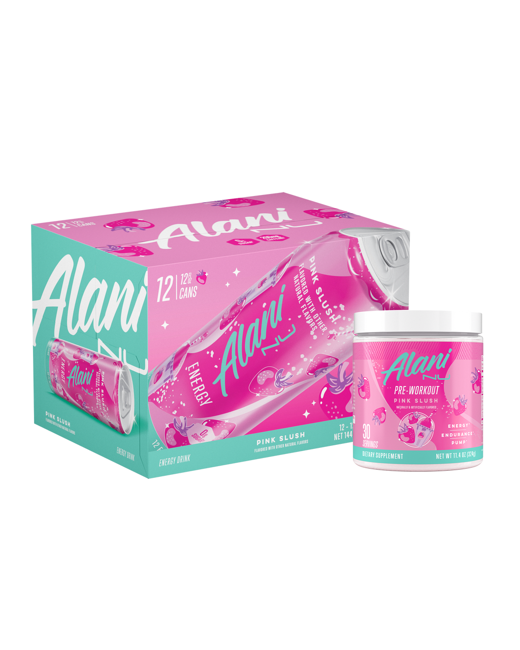 Alani Nu Energy Drink & Pre-Workout - Pink Slush F2 - image 1