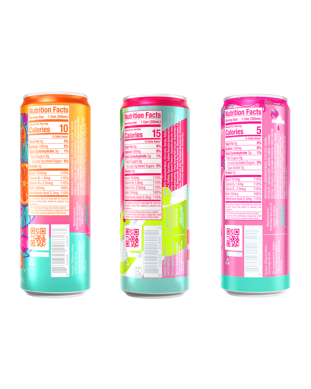 Alani Nu Energy Variety Pack - Sunshine Mix V8 - image 3