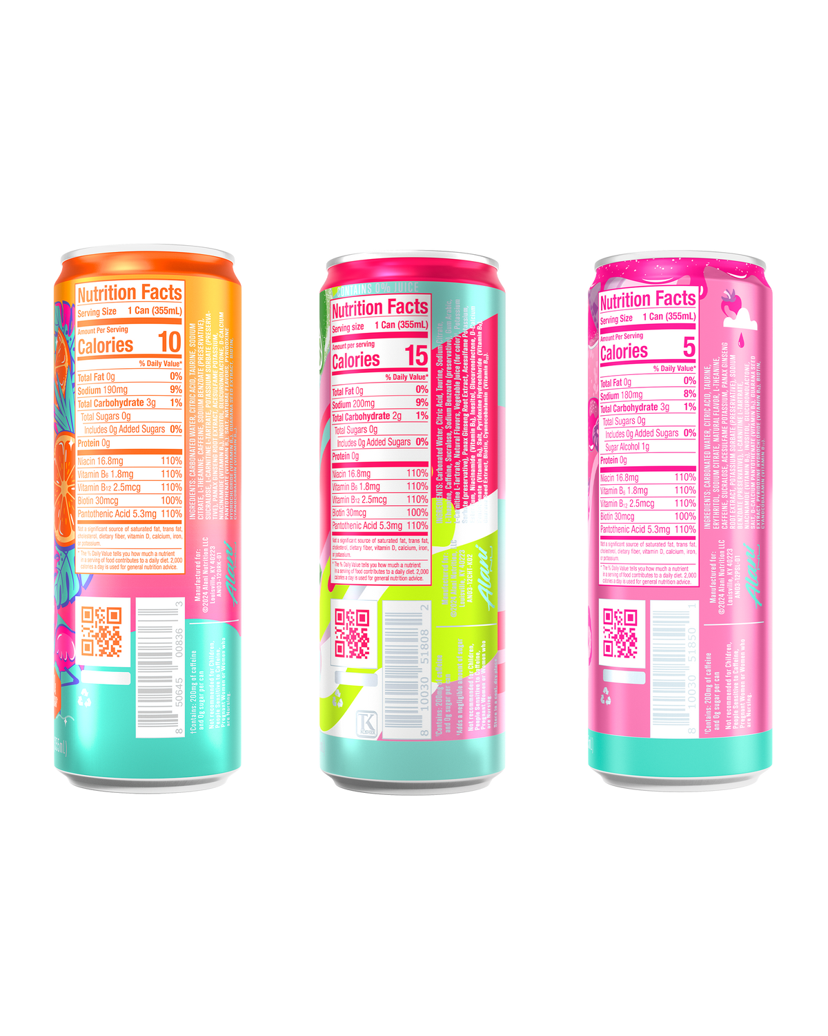 Alani Nu Energy Variety Pack - Sunshine Mix V8 - image 3