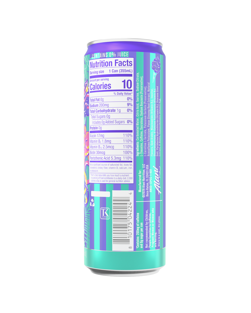 Alani Nu Energy Drink - Purple Cotton Candy Y8 - image 3