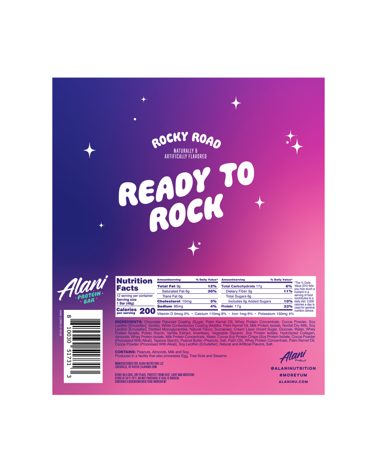 Alani Nu Protein Bar - Rocky Road S9 - image 3