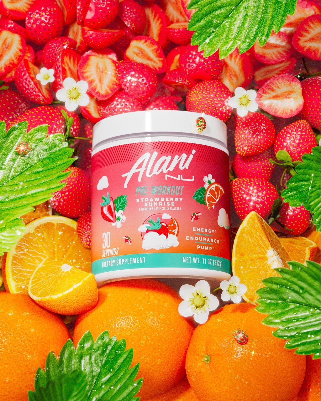 Alani Nu Pre-Workout - Strawberry Sunrise D5 - image 4