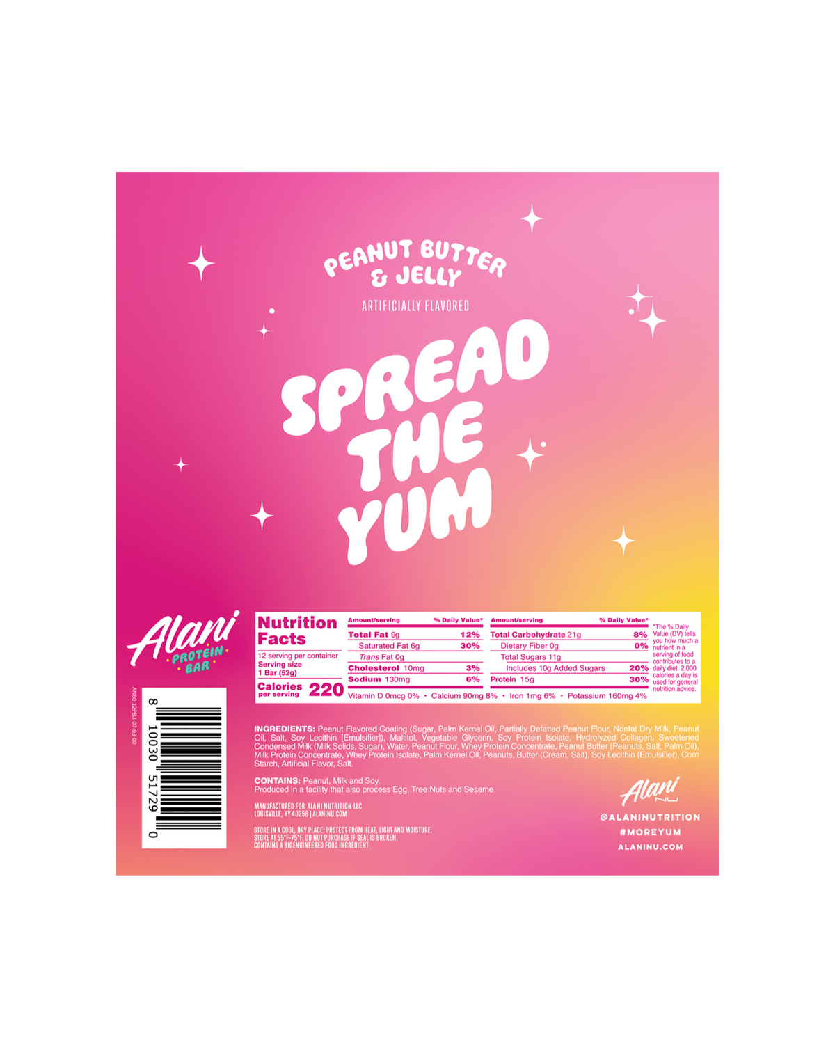 Alani Nu Protein Bar - Peanut Butter & Jelly I4 - image 4