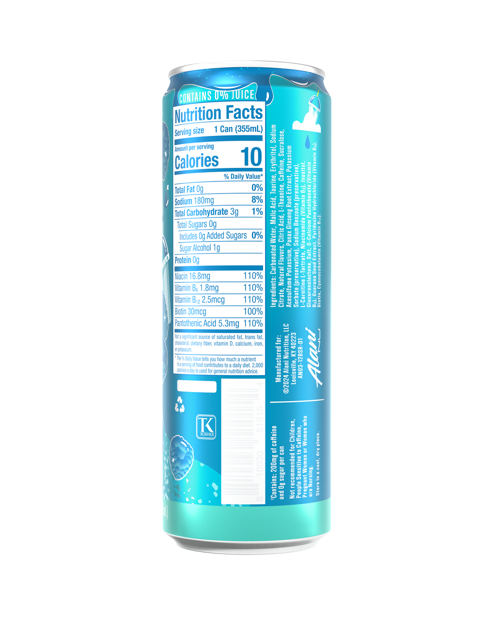 Alani Nu Energy Drink - Blue Slush P9 - image 3