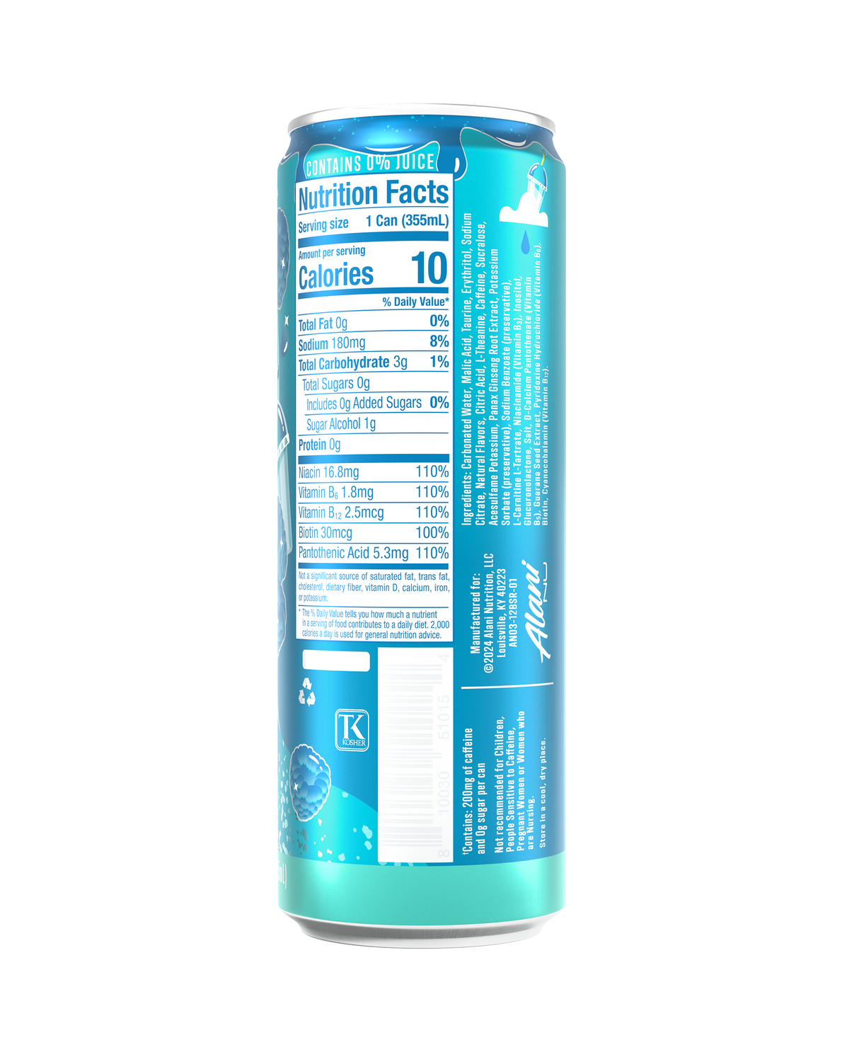 Alani Nu Energy Drink - Blue Slush P9 - image 3