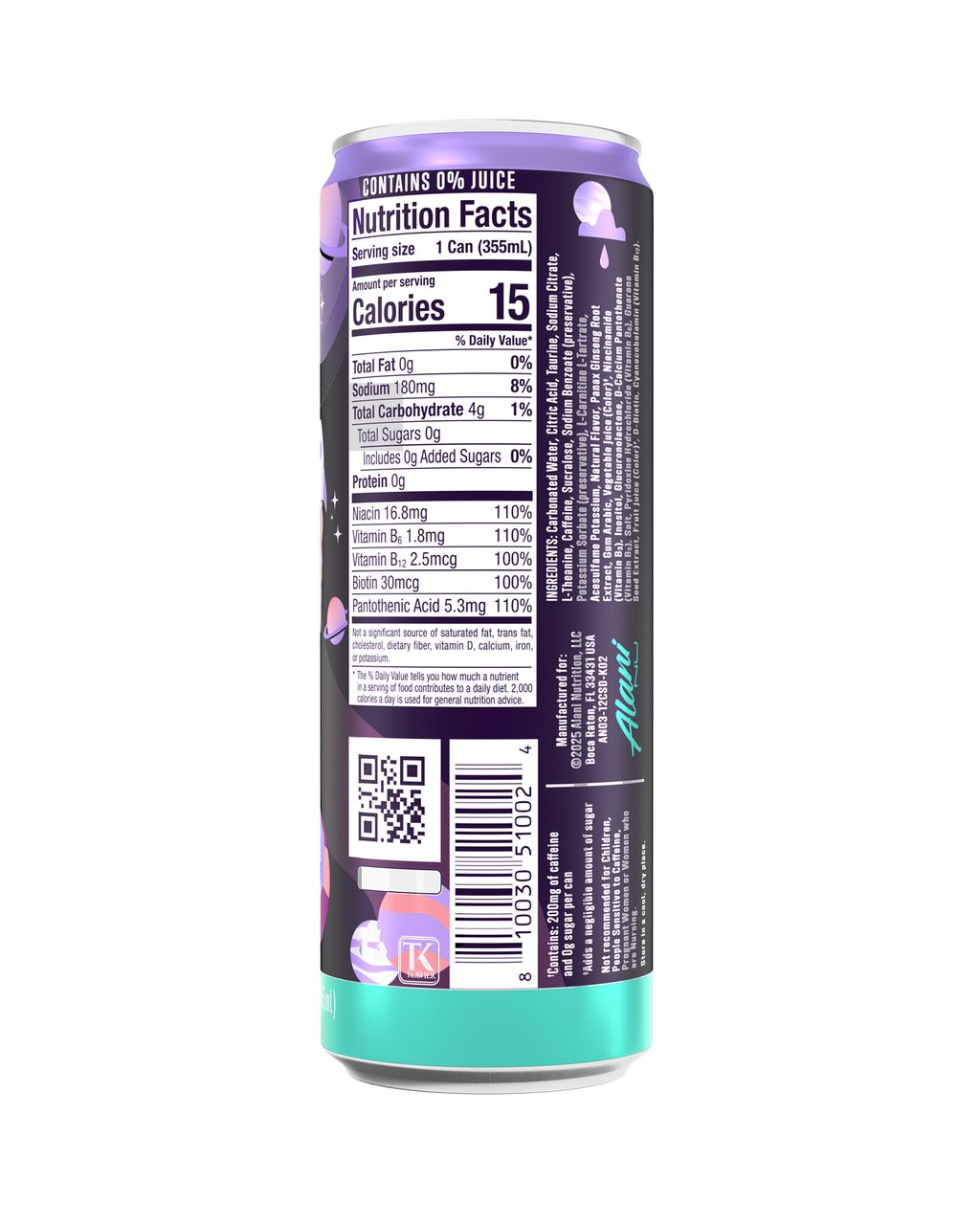 Alani Nu Energy Drink - Cosmic Stardust C7 - image 3