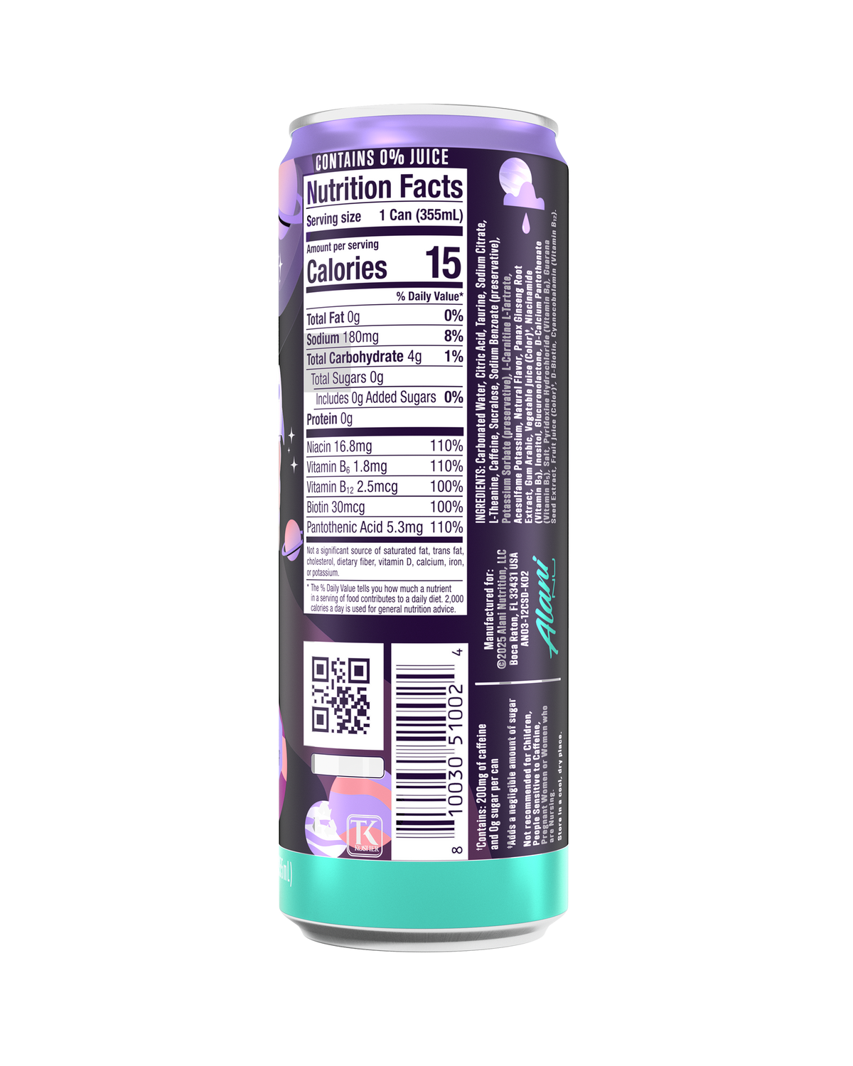 Alani Nu Energy Drink - Cosmic Stardust C7 - image 3