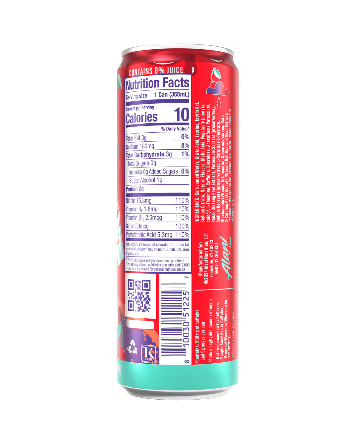Alani Nu Energy Drink - Cherry Slush N8 - image 3