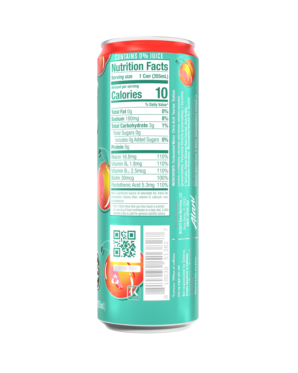 Alani Nu Energy Drink - Juicy Peach J3 - image 3