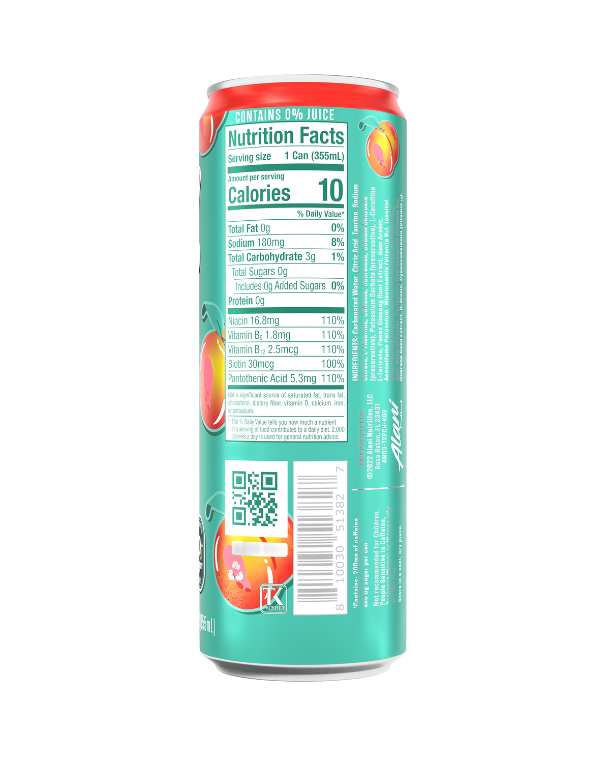Alani Nu Energy Drink - Juicy Peach J3 - image 3
