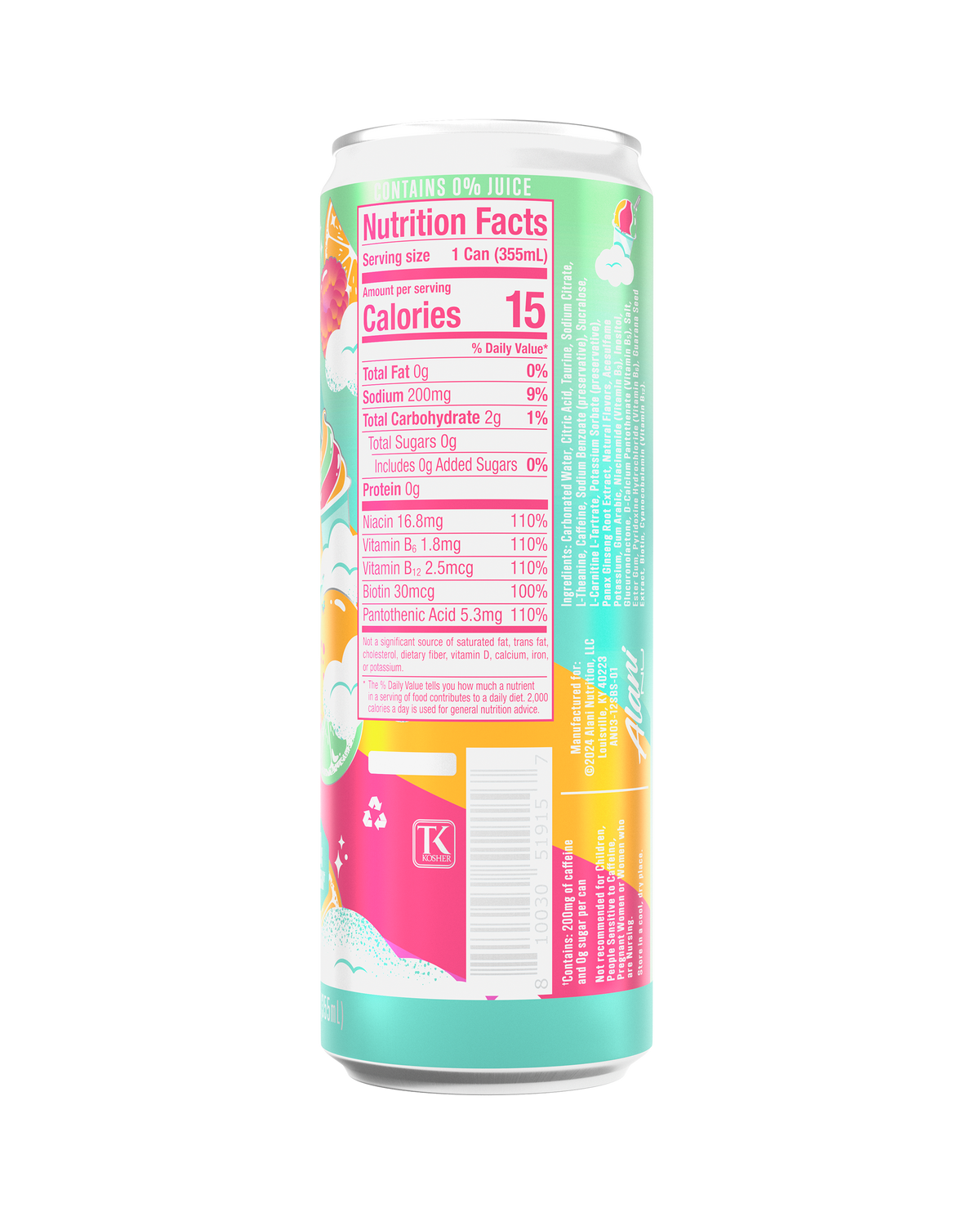 Alani Nu Energy Drink - Sherbet Swirl Q4 - image 3